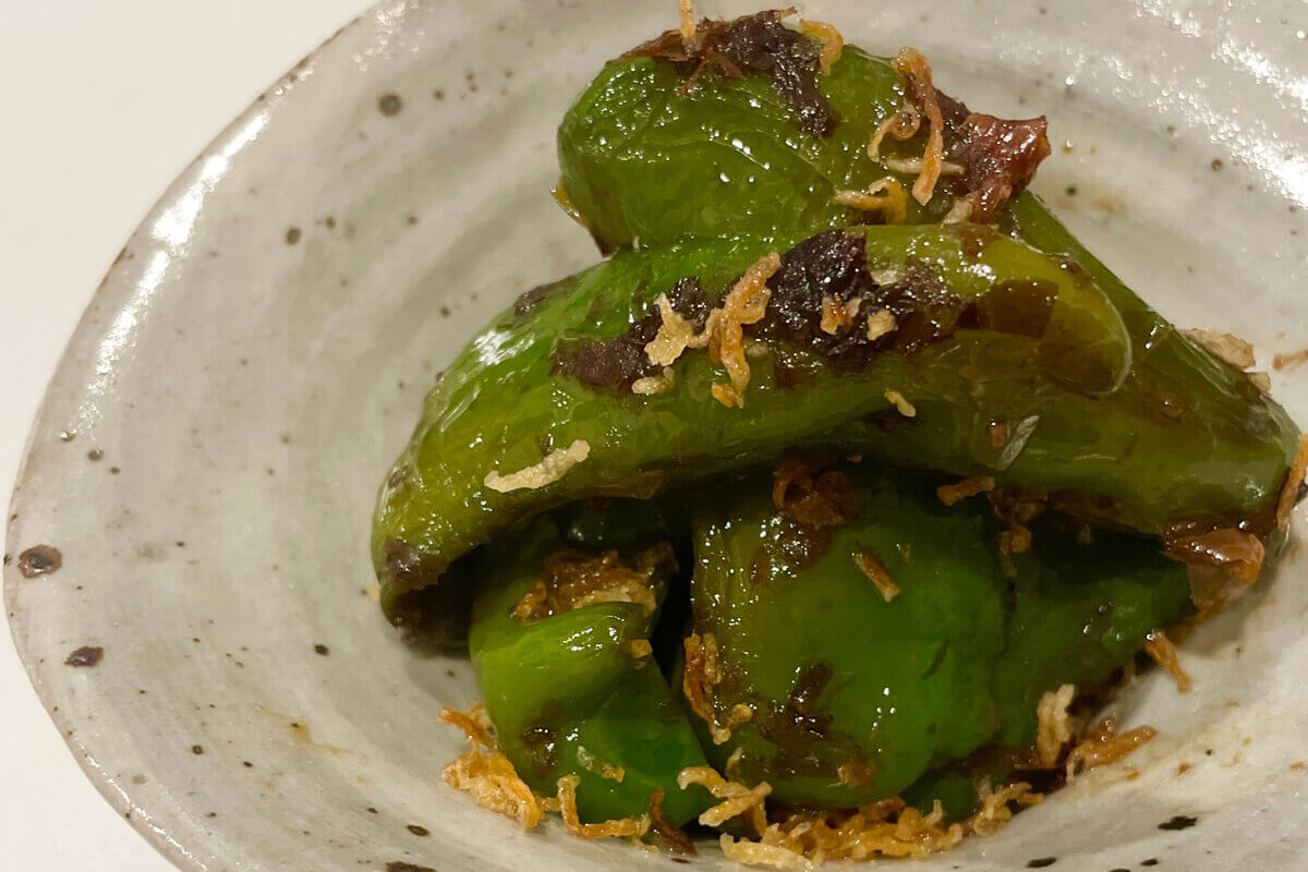 ざくざく食感のピーマン甘辛煮